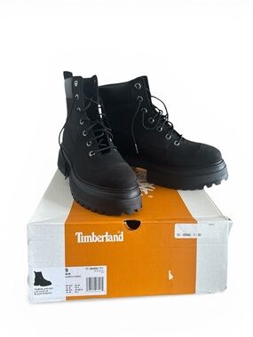 Timberland Sky Platform Boots Black Women's Size 9